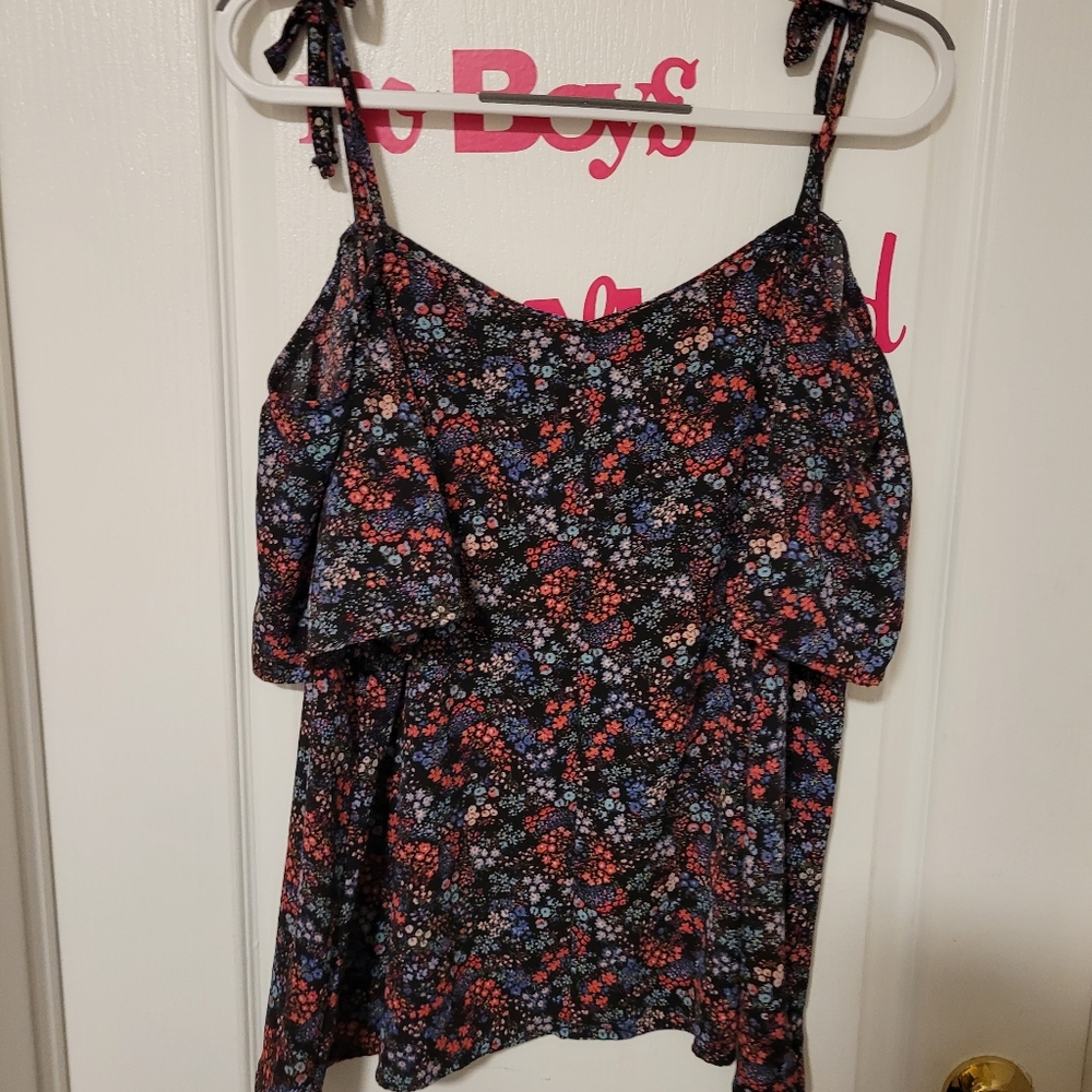 Black Cold Sholder Blouse